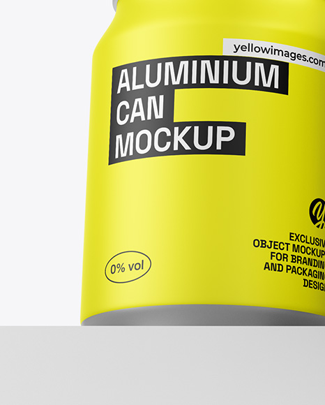 Three Matte Cans Mockup
