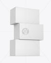 Three Paper Boxes Mockup