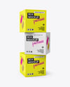 Three Paper Boxes Mockup