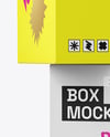 Three Paper Boxes Mockup