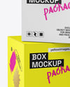 Three Paper Boxes Mockup