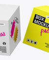 Three Paper Boxes Mockup