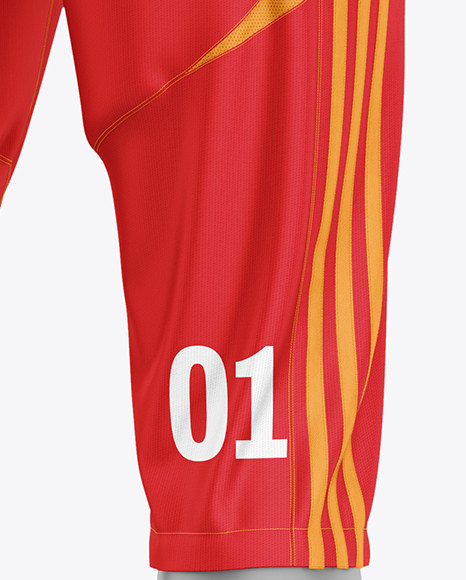 Training Long Sleeve Full Soccer Kit Mockup – Back Half Side View