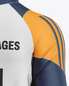 Training Long Sleeve Full Soccer Kit Mockup – Back Half Side View