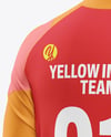 Training Long Sleeve Full Soccer Kit Mockup – Back Half Side View