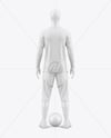 Training Long Sleeve Full Soccer Kit Mockup - Back View