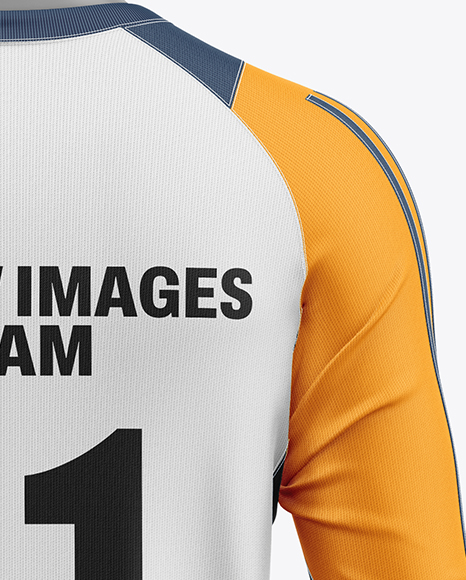 Training Long Sleeve Full Soccer Kit Mockup - Back View