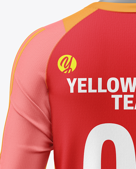 Training Long Sleeve Full Soccer Kit Mockup - Back View