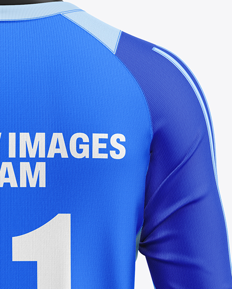 Training Long Sleeve Full Soccer Kit Mockup - Back View
