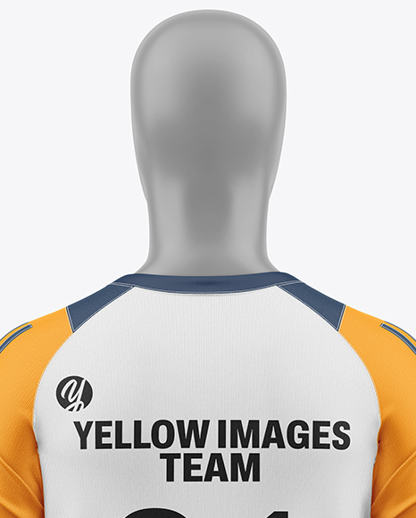 Training Long Sleeve Full Soccer Kit Mockup - Back View