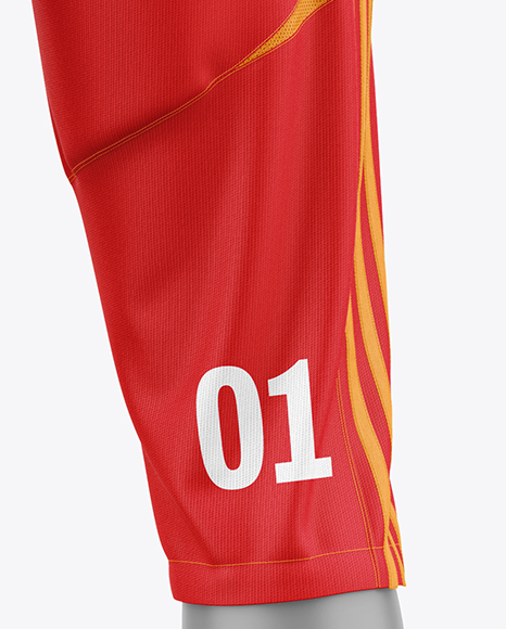 Training Long Sleeve Full Soccer Kit Mockup - Back View