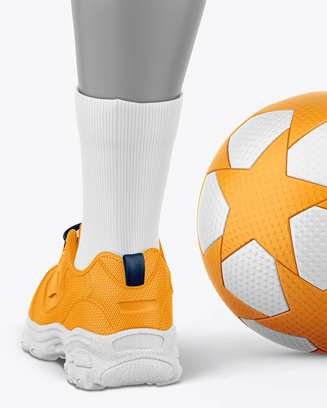 Training Long Sleeve Full Soccer Kit Mockup - Back View