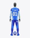Training Long Sleeve Full Soccer Kit Mockup - Back View
