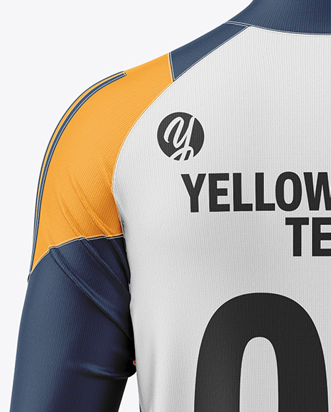 Training Long Sleeve Full Soccer Kit Mockup - Back View