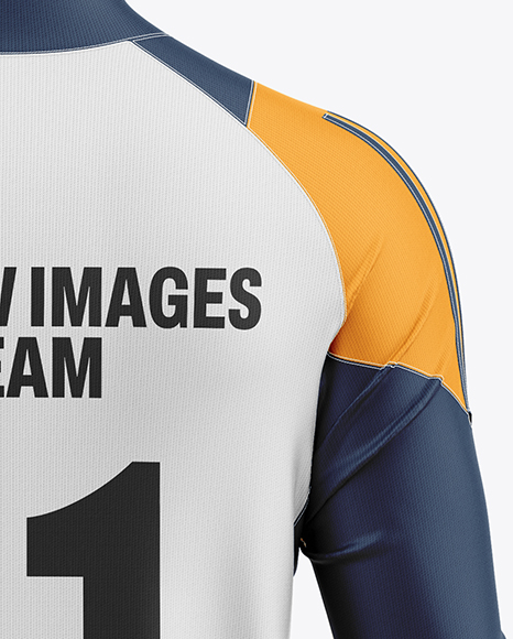 Training Long Sleeve Full Soccer Kit Mockup - Back View