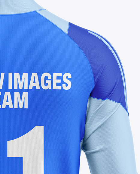Training Long Sleeve Full Soccer Kit Mockup - Back View