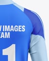 Training Long Sleeve Full Soccer Kit Mockup - Back View