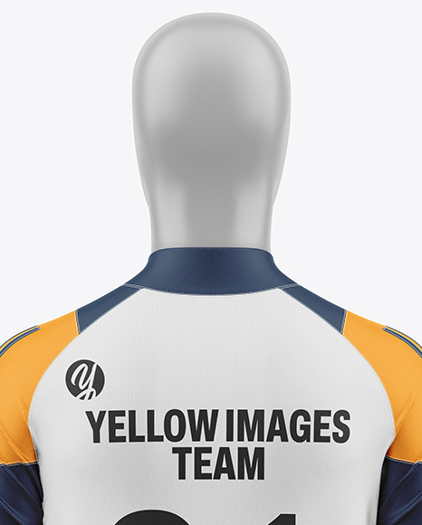 Training Long Sleeve Full Soccer Kit Mockup - Back View