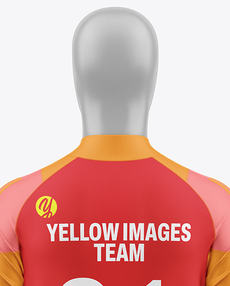Training Long Sleeve Full Soccer Kit Mockup - Back View