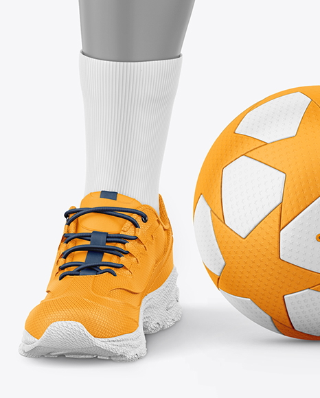 Training Long Sleeve Full Soccer Kit Mockup - Front View