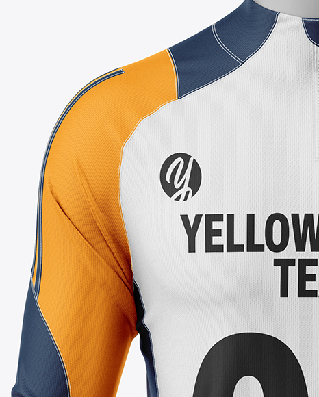 Training Long Sleeve Full Soccer Kit Mockup - Front View