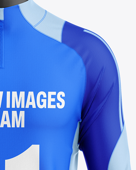 Training Long Sleeve Full Soccer Kit Mockup - Front View