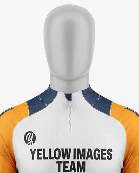 Training Long Sleeve Full Soccer Kit Mockup - Front View