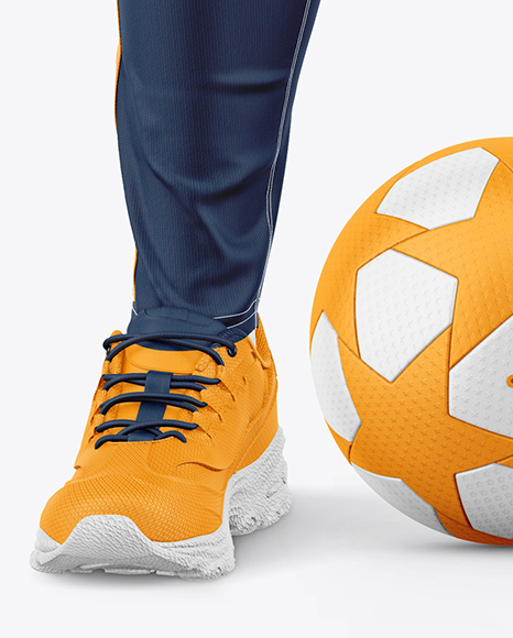 Training Long Sleeve Full Soccer Kit Mockup - Front View