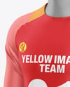 Training Long Sleeve Full Soccer Kit Mockup - Half Side View