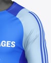 Training Long Sleeve Full Soccer Kit Mockup - Half Side View