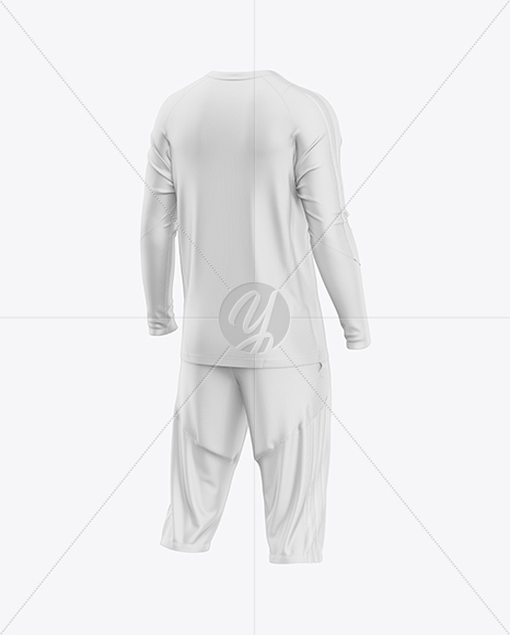 Training Long Sleeve Kit Mockup – Back Half Side View