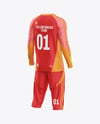Training Long Sleeve Kit Mockup – Back Half Side View