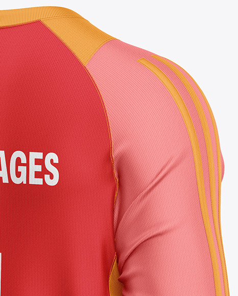 Training Long Sleeve Kit Mockup – Back Half Side View