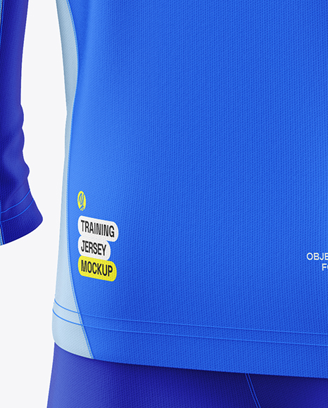 Training Long Sleeve Kit Mockup – Back Half Side View