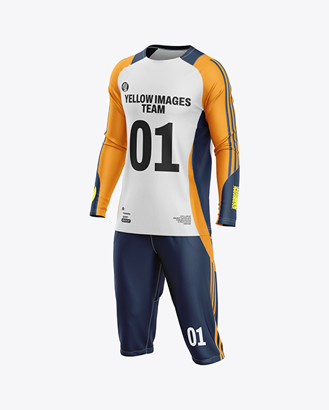 Training Long Sleeve Kit Mockup – Half Side View