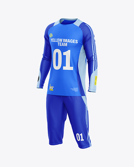 Training Long Sleeve Kit Mockup – Half Side View