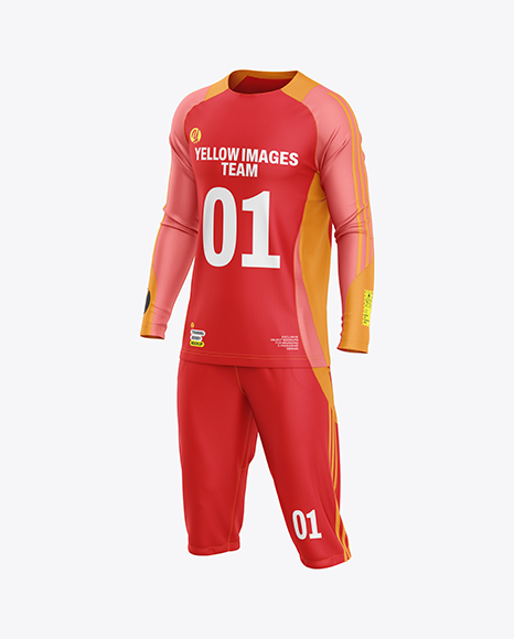 Training Long Sleeve Kit Mockup – Half Side View