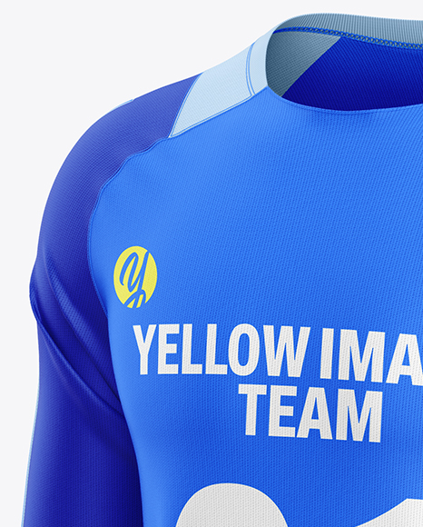 Training Long Sleeve Kit Mockup – Half Side View