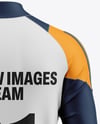 Training Zipper Long Sleeve Jersey Mockup - Back View
