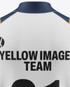 Training Zipper Long Sleeve Jersey Mockup - Back View