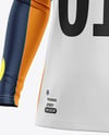 Training Zipper Long Sleeve Jersey Mockup - Half Side view