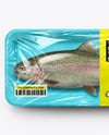 Tray With Rainbow Trout Mockup
