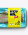 Tray With Rainbow Trout Mockup