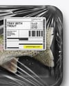 Tray With Rainbow Trout Mockup