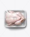 Tray With Raw Chicken Mockup
