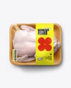Tray With Raw Chicken Mockup
