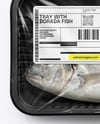 Tray With Two Dorada Fish Mockup