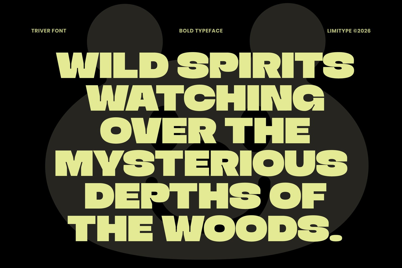 Triver - Bold Inktrap Font