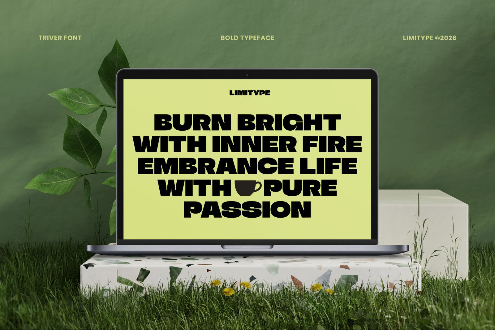 Triver - Bold Inktrap Font