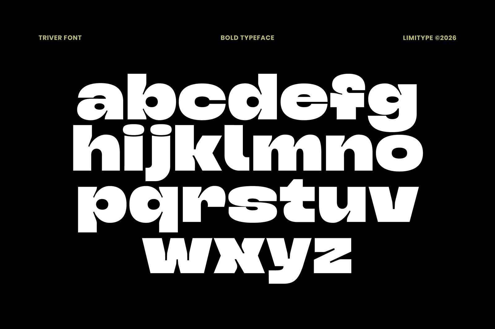Triver - Bold Inktrap Font
